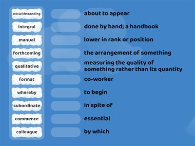 GED High Mileage Words - Set 9 - Part A