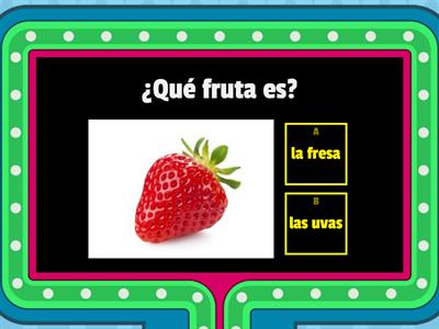 Las frutas/Verduras 