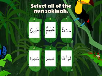 Unit 15 Game 01 Find the nun sakinah