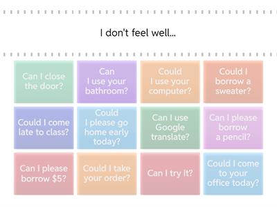 Can/Could Permission