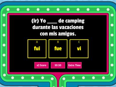 El Preterito: ser/ir/ver/dar