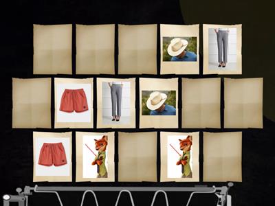 My clothes - memory game