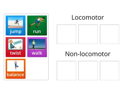 non locomotor and locomotor