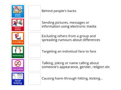 Anti bullying matching game