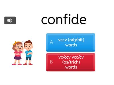  4 U5W3 VCCCV & VCCV Syllable Patterns 