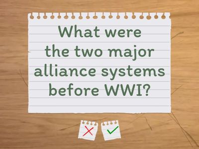 ww1 study guide
