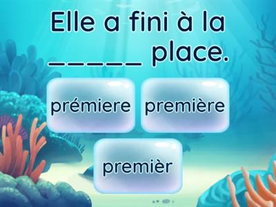 LES NOMBRES ORDINAUX  FLE