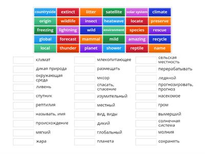 Destination B1 Unit 36 Topic vocabulary