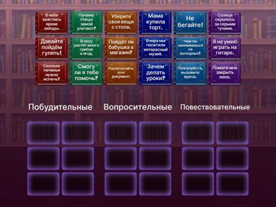 Виды предложений (по цели высказывания)