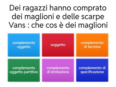 analisi grammaticali