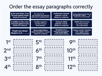 Planning a balanced argument