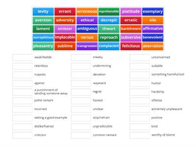 Word Wisdom Unit 6 Review