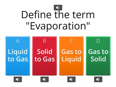 Grade 4 - Evaporation