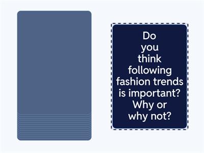 Conversation Questions B1: Fashion & Shopping