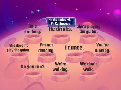 Which is Present Continuous? 