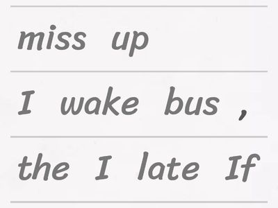 Zero conditional - sentence structure