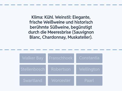 Südafrika - Wein & Region