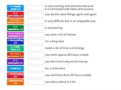 Adjectives to describe jobs