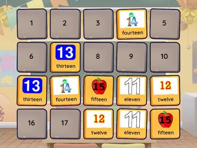 1B numbers 10-20 - memory