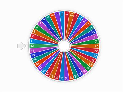 Random Number Wheel 1-42
