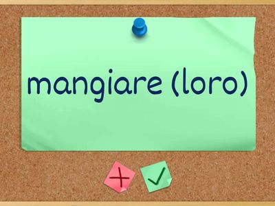 Verbi regolari FLASH CARD