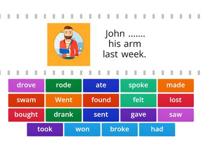  SIMPLE PAST TENSE - IRREGULAR VERBS Sentences