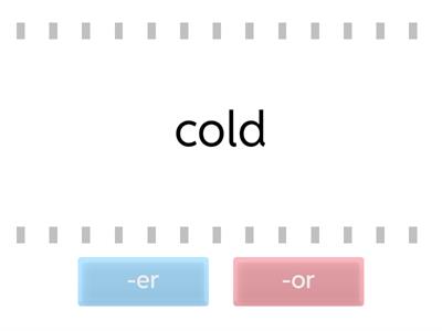 6.1 Suffix -er and -or