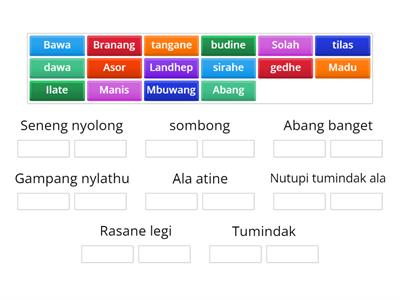 Tembung Entar & Tembung Saroja