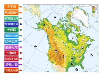 北美洲的地形
