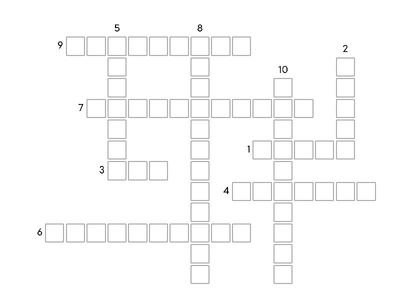 Crossword (SB🐝. List 6 - Feelings & emotions)