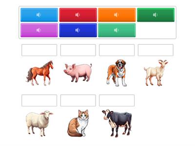 Фонематический слух. Домашние животные.