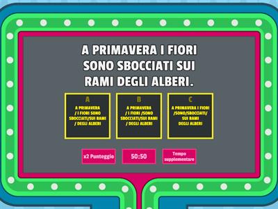 Dividi in sintagmi 2