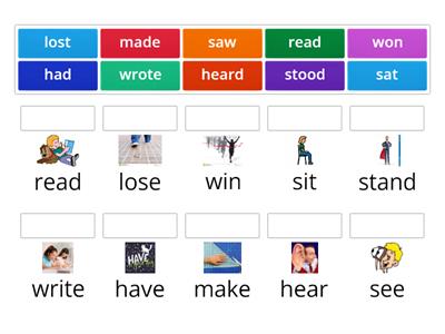 неправильные глаголы 4 класс