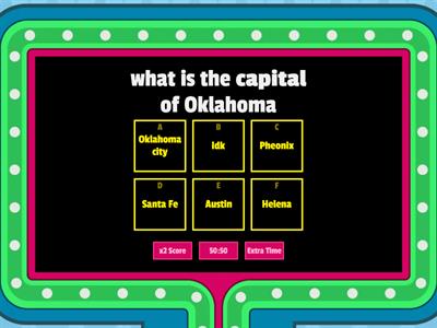 west and southwest states and capitals