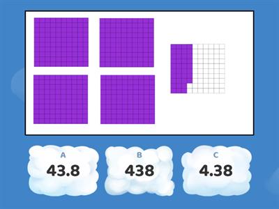 Decimals: whole numbers with tenths and hundredths