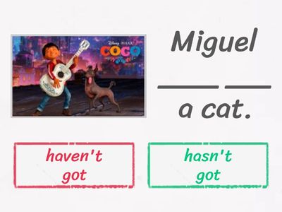 Have got/has got - negative