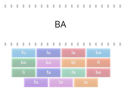 Tipos de letras - sílabadas BFL