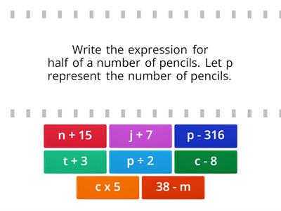 Matching Variable expressions