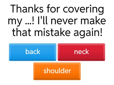 Body and movement idioms