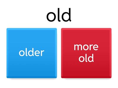Adjectives - comparative form