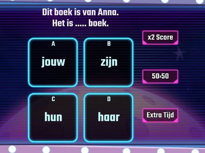 Bezittelijk voornaamwoord - NT2 A1