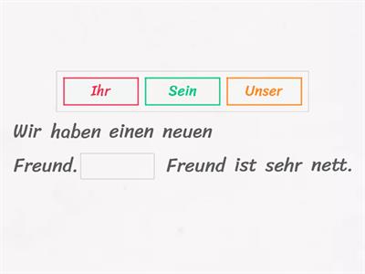 Aggettivi possessivi in tedesco