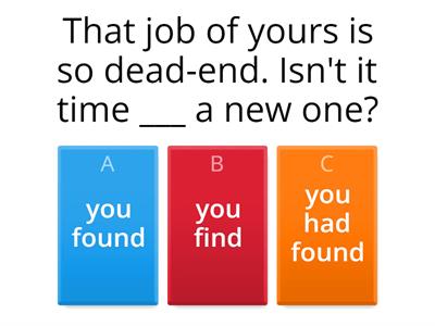 Unreal uses of past tenses