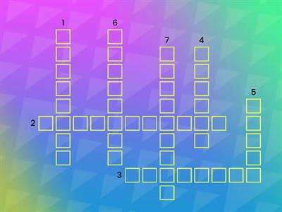 P6 - Longman Elect 6B Ch5 Vocabulary Crossword