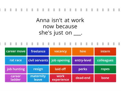 WORK VOCABULARY