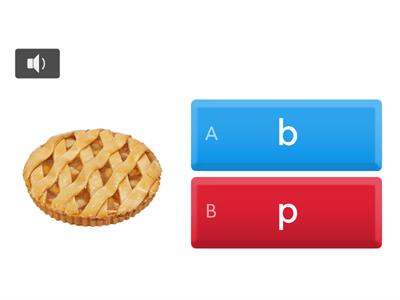 Sound sort /b/  & /p/