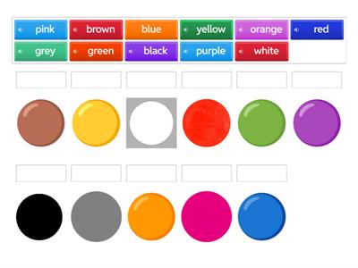 11 цветов на Английском