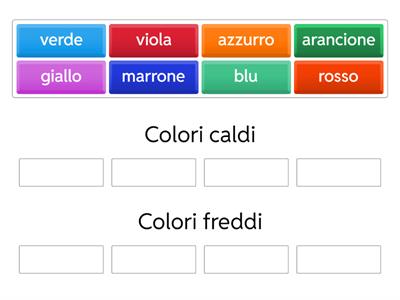 Colori caldi e freddi