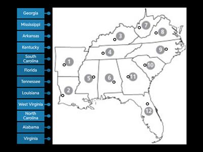 Southeast Region Map