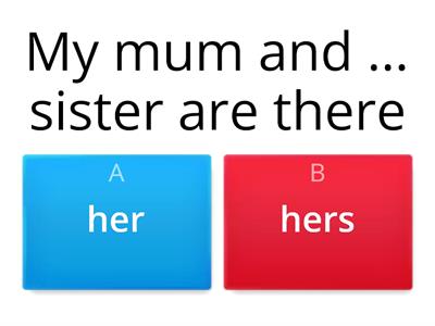 Possessive Adjectives & Pronouns